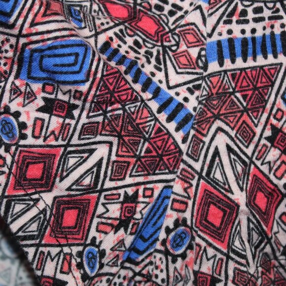 Papaya Aztec Geo Tribal Print Romper Size Medium - Picture 5 of 7